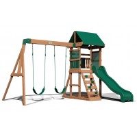 Complex de joaca Bucley Discovery -Swing Set- Centru multifuntional din lemn de cedru